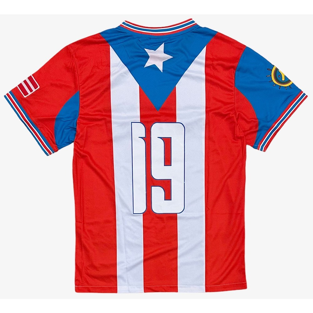 Puerto Rico International Team Headgear Classics 1990 World Cup Soccer Jersey - Picture 3 of 5